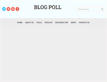 Tablet Screenshot of blogpoll.com